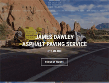 Tablet Screenshot of dawleyasphalt.com